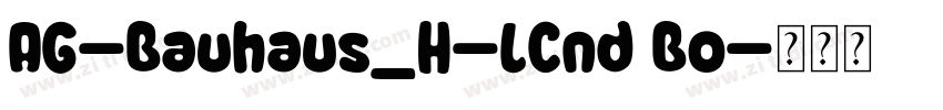 AG-Bauhaus_H-LCnd Bo字体转换